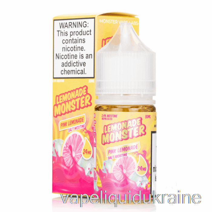 Vape Liquid Ukraine Pink Lemonade - Lemonade Monster Salts - 30mL 48mg